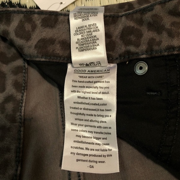 Good American Good Legs Leopard Print Skinny Jeans - Picture 10 of 12